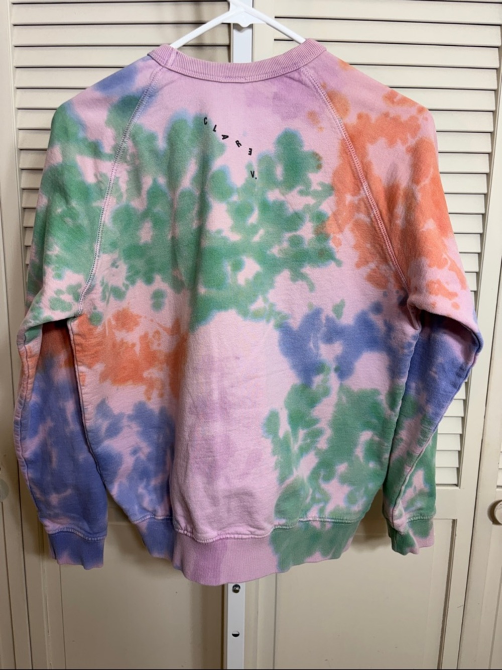 Clare V. Amber Tie-Dye Pullover Multicolor Sweatshirt XS - Picture 12 of 16